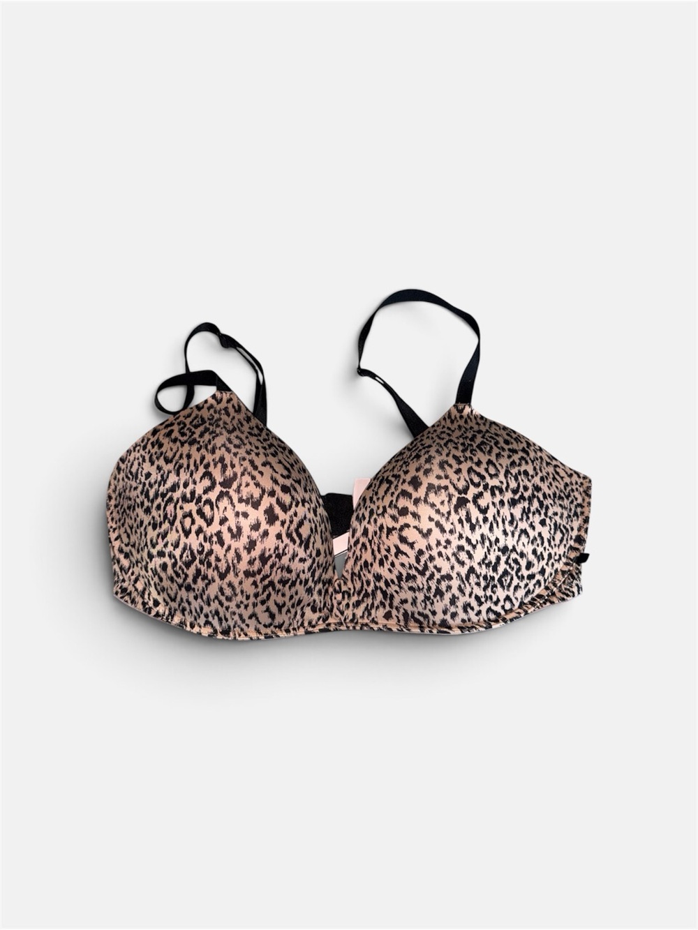 Victoria's Secret Leopard Wireless Push-Up Bra in Tan and Black